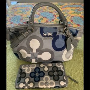 Coach purse with matching wallet